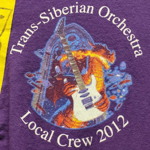 EXTREMELY RARE, 2012 TRANS SIBERIAN ORCHESTRA CREW GIFT TEE SHIRT, XL!!! - Picture 2 of 2
